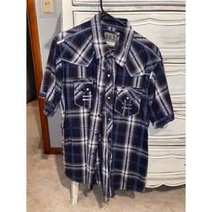 Mens BKE Short Sleeve Button Down Size XL